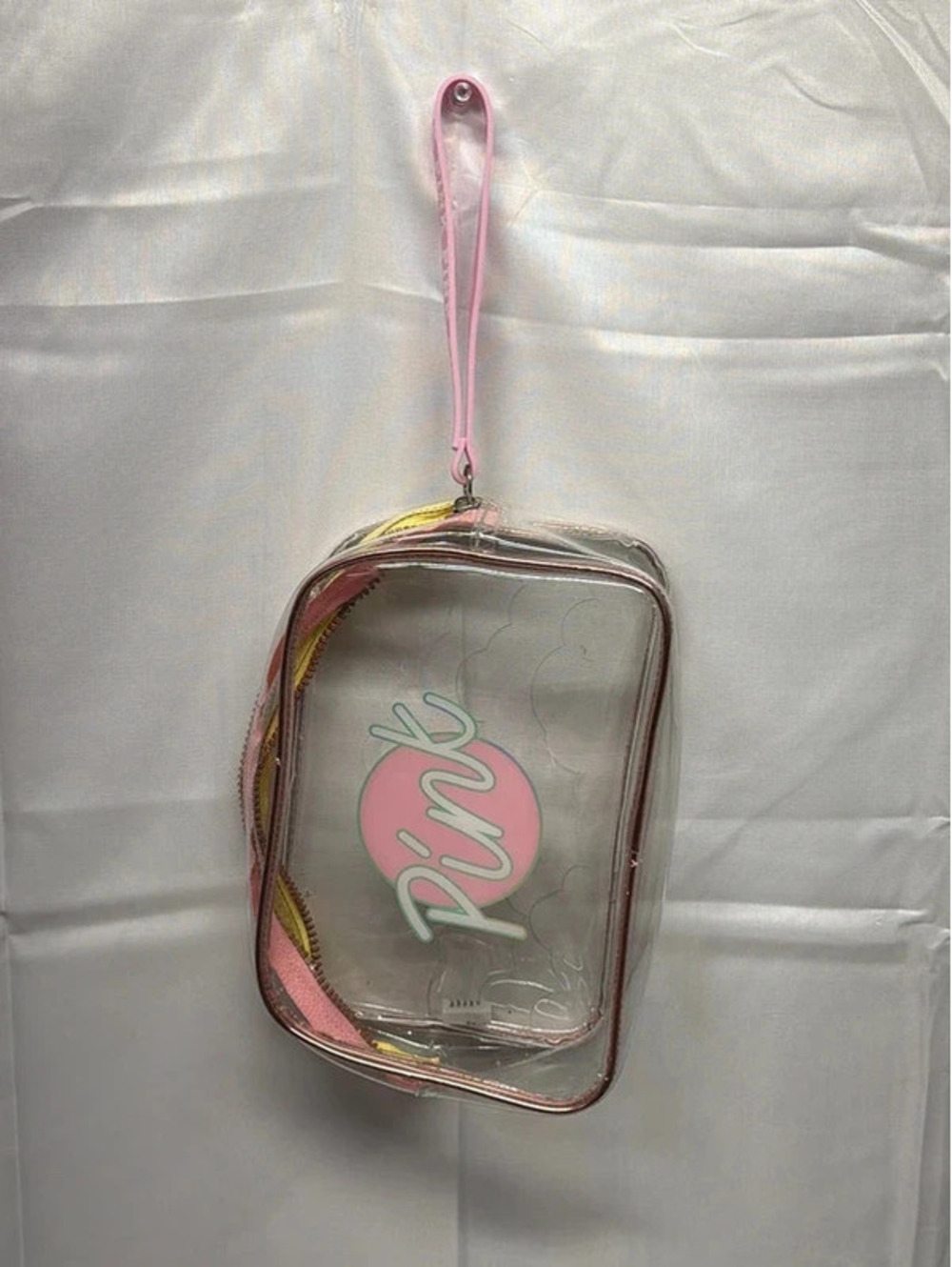 Pink makeup bag